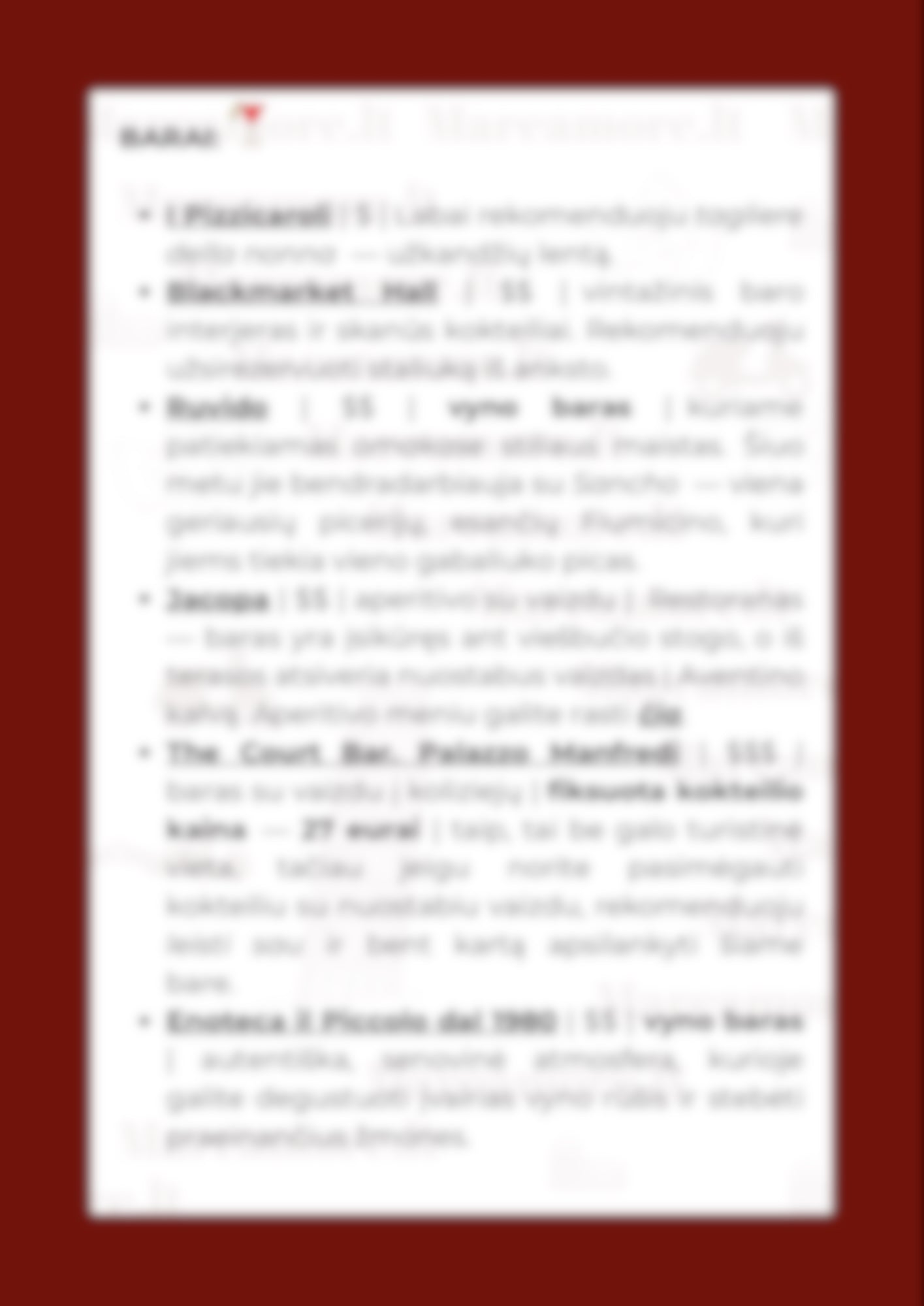 Romos gero maisto vietų gidas